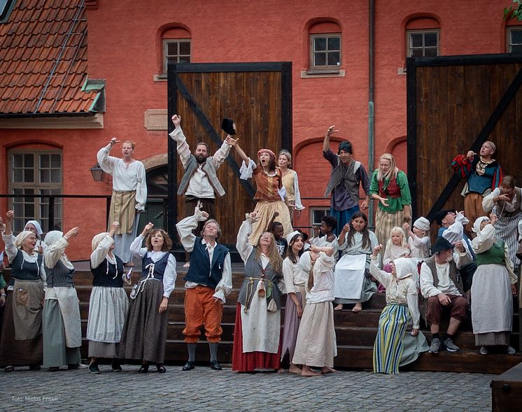 Kungamötet Halmstads slott 1619.  Fotograf: Niclas Frisell