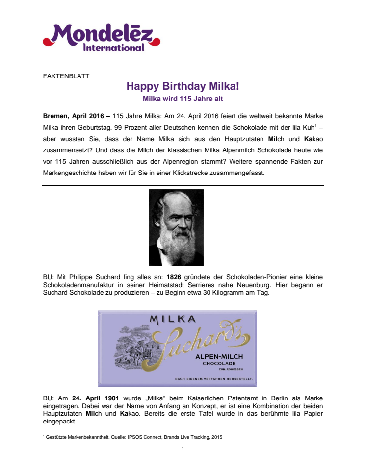 Happy Birthday Milka! - Milka wird 115 Jahre alt