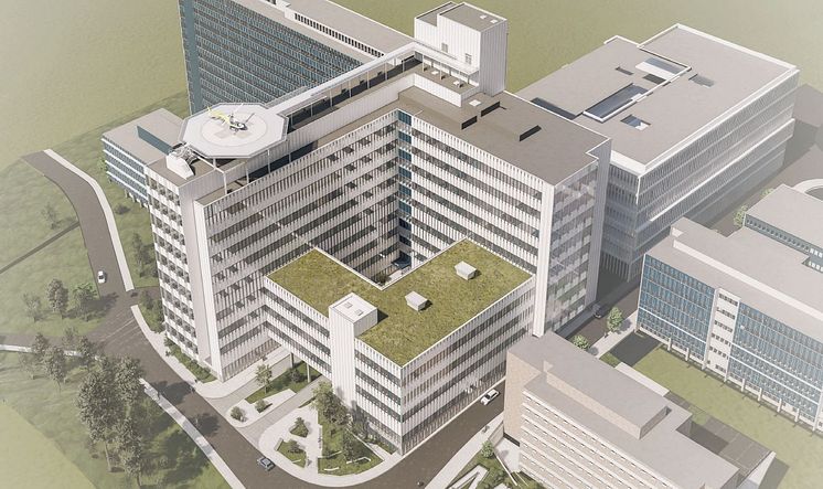 Ny vårdbyggnad på Danderyds sjukhus
