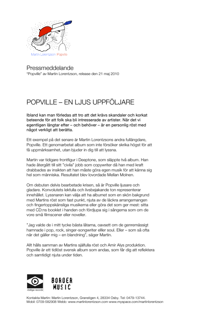 Popville – en ljus uppföljare av Martin Lorentzson