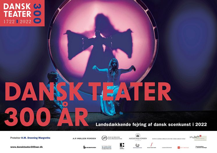 Dansk Teater 300 År, Plakat. Foto Zuhal Kocan