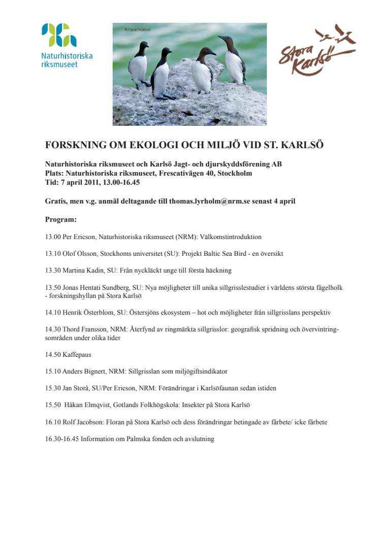 Program 7 april 2011