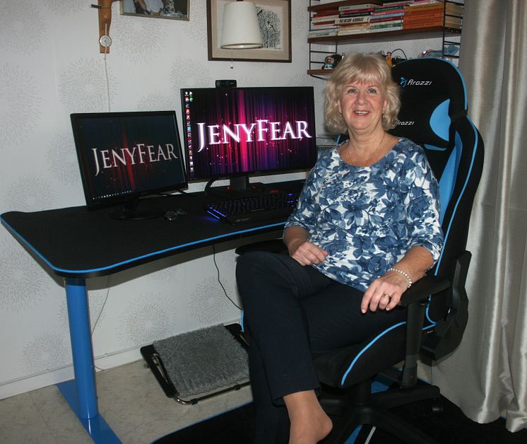 Susanne "JenyFear" Bergstedt, pensionär och inbiten gamer