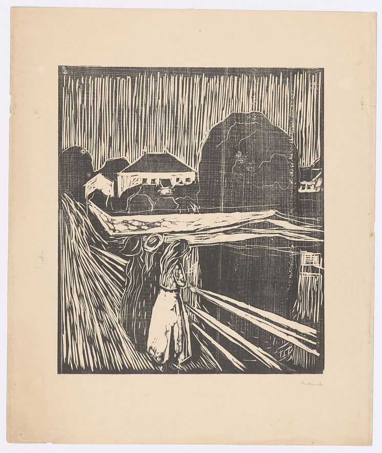 Edvard Munch: Pikene på broen / The Girls on the Bridge (1918)