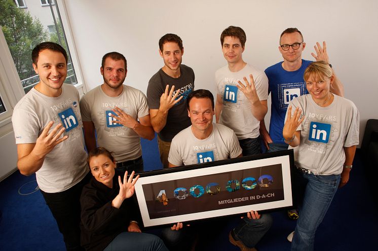 Das LinkedIn-DACH-Team feiert 4 Mio. Mitglieder