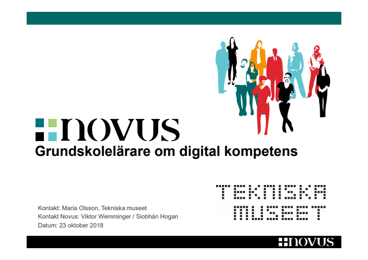 Novusrapport om grundskollärare och digital kompetens