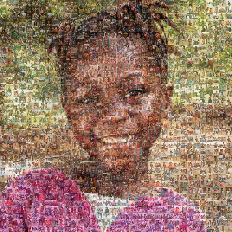 Nanah fra Sierra Leone - Mosaikk med portretter fra Sør