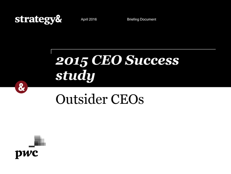PwC's CEO Success Study