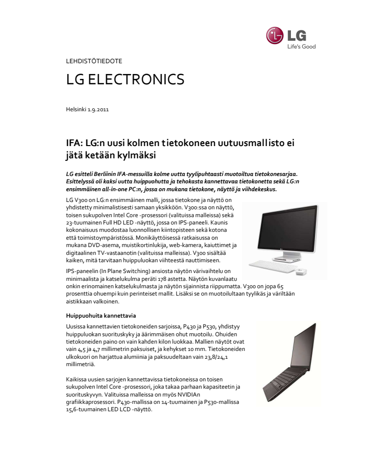 IFA: LG:n uusi kolmen tietokoneen uutuusmallisto ei jätä ketään kylmäksi 