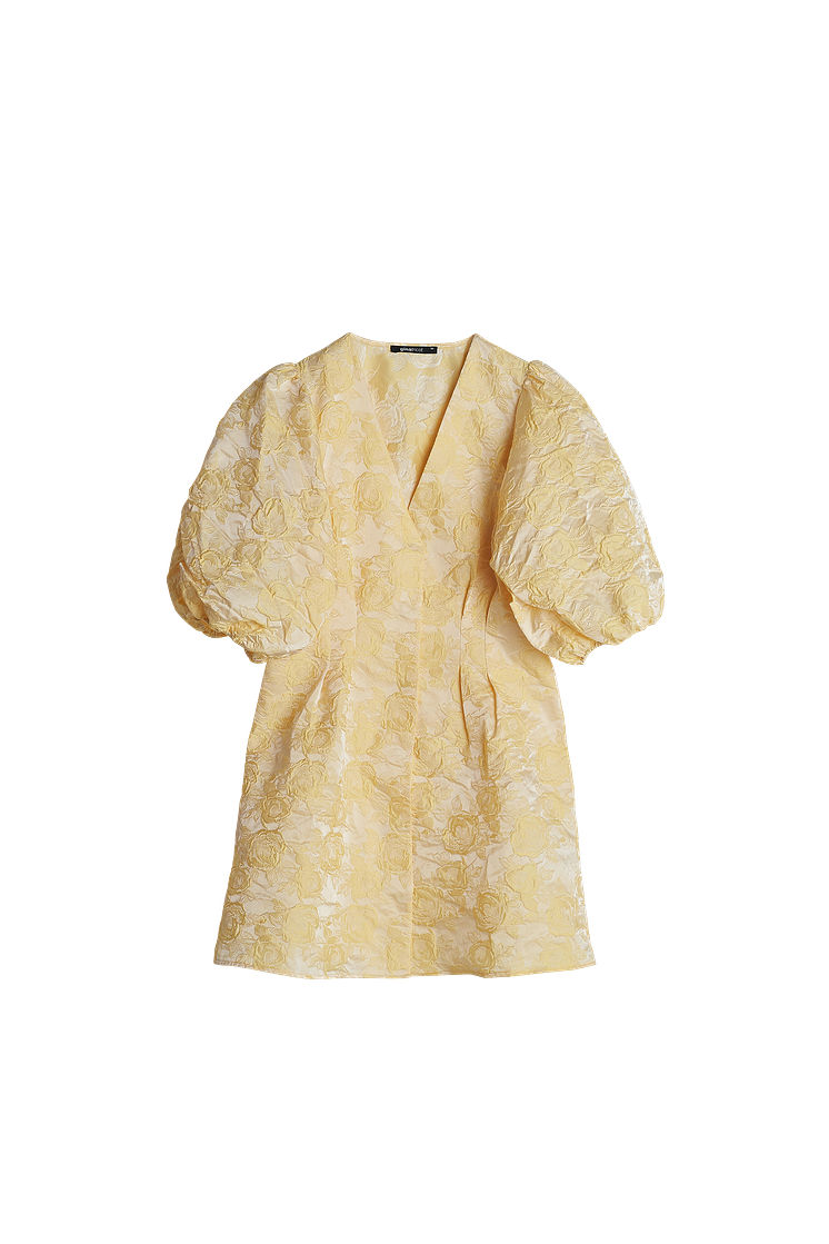 lyon dress - pale banana 