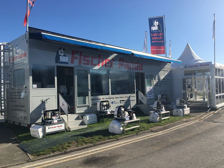 Hi-res image - Fischer Panda UK - Fischer Panda UK’s display trailer at a previous Southampton Boat Show