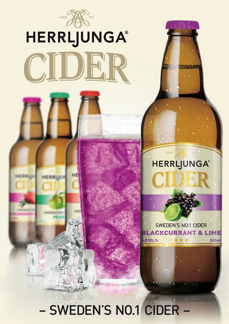 Herrljunga Cider Perfect Serve Blackcurrant & Lime