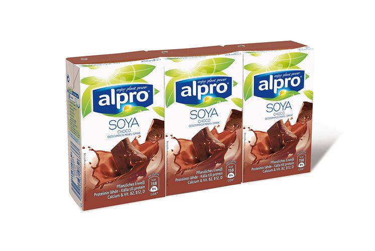 Alpro soyadrikk sjokolade 3 x 250 ml