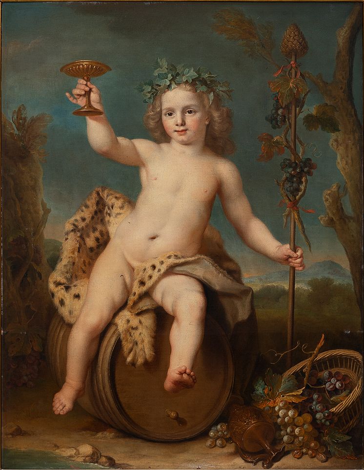 Maleriet «Bacchus som barn» (ukjent kunstner)