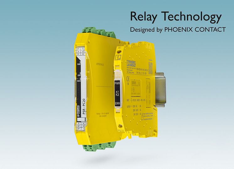 Powerful new safety relays are just 6 mm wide