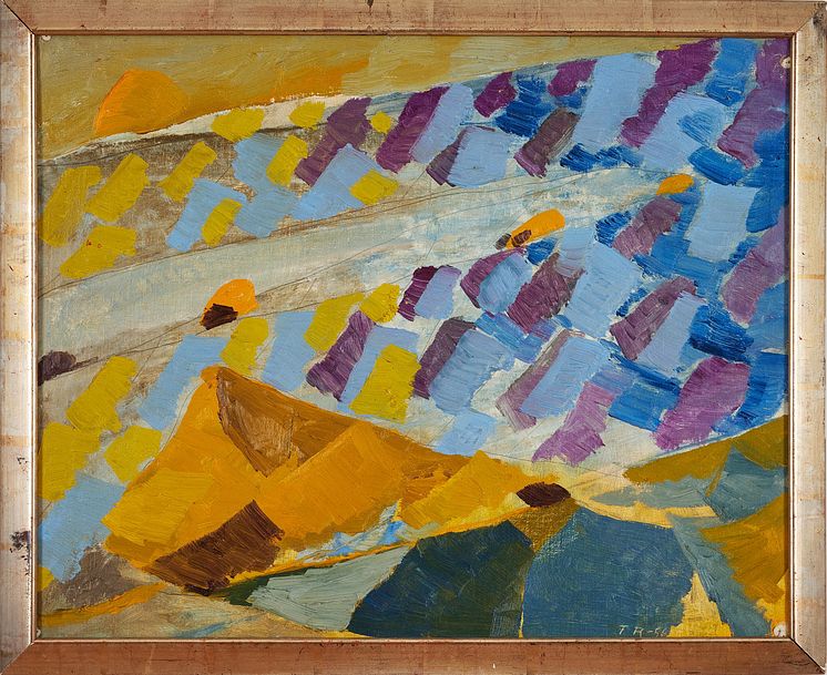 "Floden (alplandskap)" av Torsten Renqvist