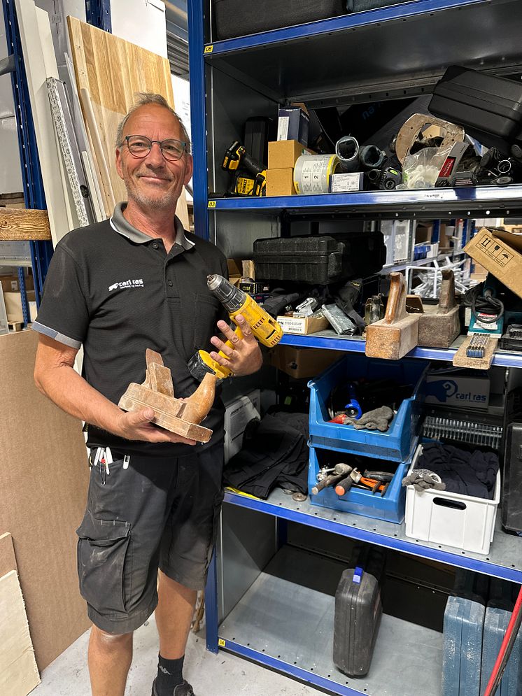 Brian Nielsen (Intern sælger og ansvarlig for håndteringen af værktøjsindsamlingen i Carl Ras) 