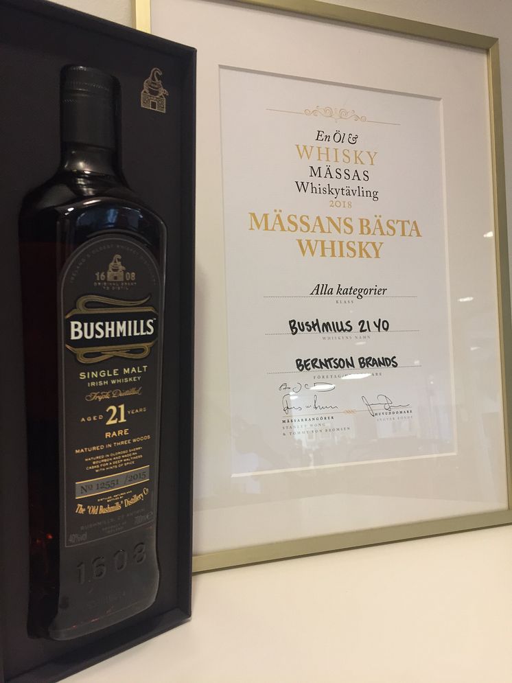 Bushmills 21 Years Single Malt Guld