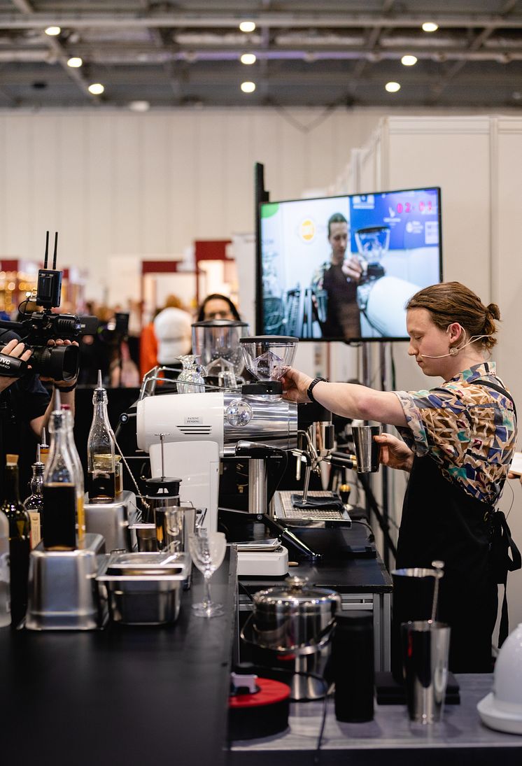 Will Pitts at UK Coffee in Good Spirits championships - Picture credit Oliver Hooson @olvh