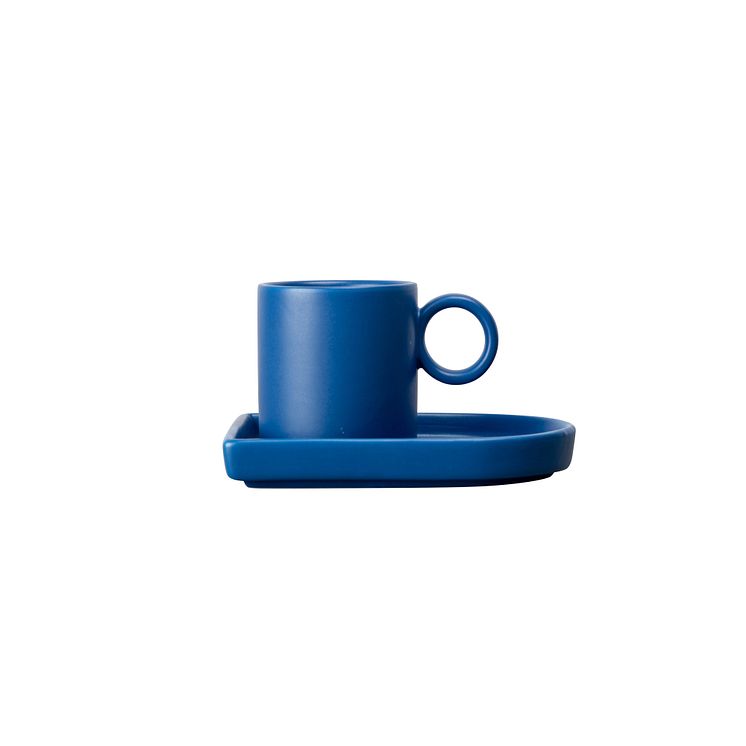 750-013bl ESPRESSO CUP AND PLATE NIKI
