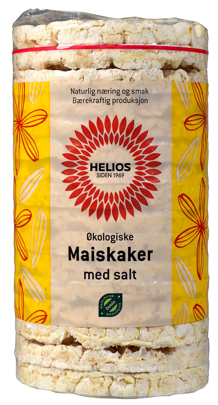 Helios maiskaker med salt økologisk 110 g