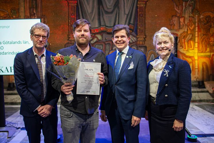 Björn Holmström - Vinnare av SKAPA-priset 2023. Foto SKAPA stiftelsen