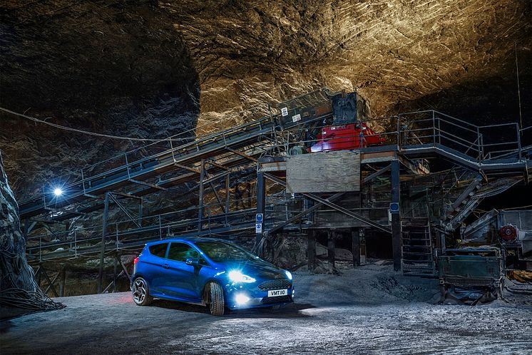 Ford Fiesta ST saltgruve 2018 Undertrack