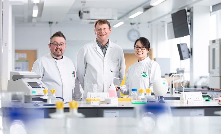 Northumbria University academics from left to right: Dr Darren Smith, Professor Gary Black, Dr Meng Zhang