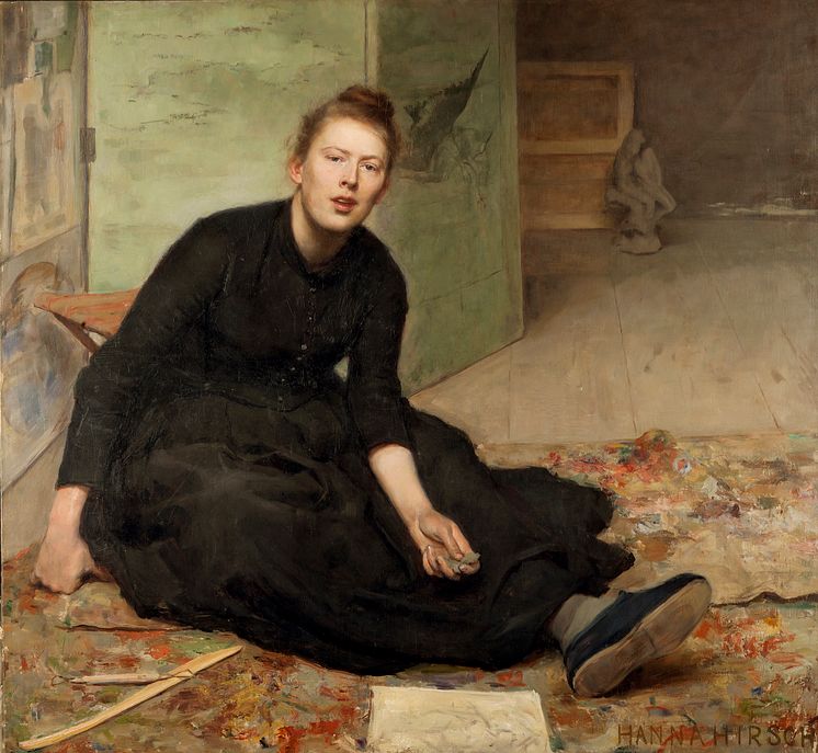 Hanna Pauli, Konstnären Venny Soldan-Brofeldt, 1886 - 1887. Olja på duk, 125,5 x 134 cm. Göteborgs konstmuseum 