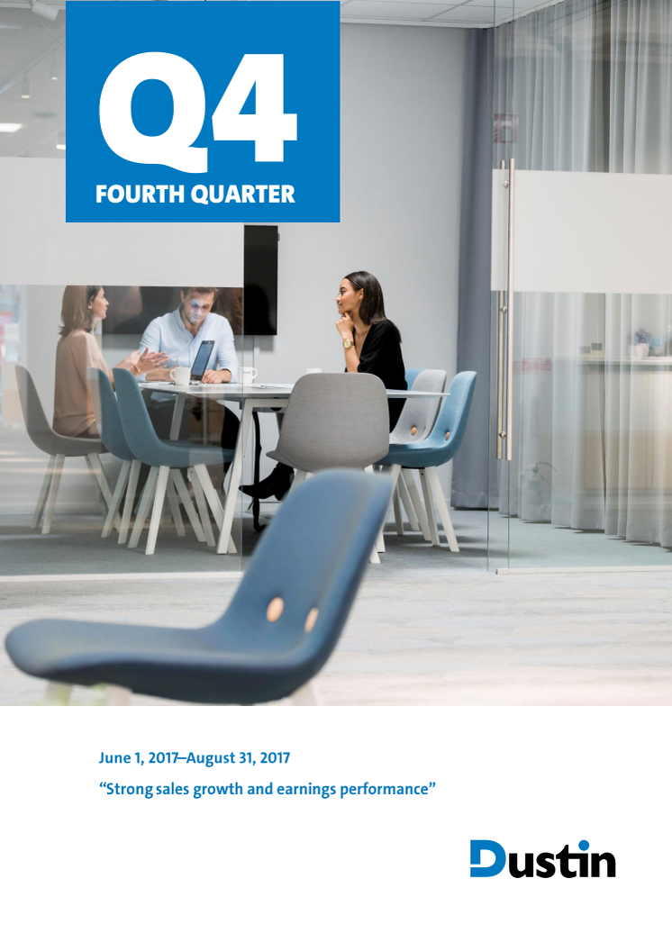 Year-end report for the period Sep 1 2016 – Aug 31 2017, Q4