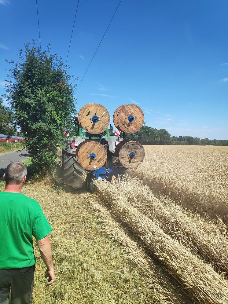 Glasfaserpflug in Senden