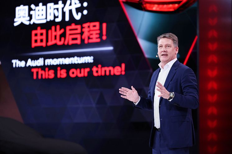 Audi CEO Gernot Döllner at Auto Shanghai 2025