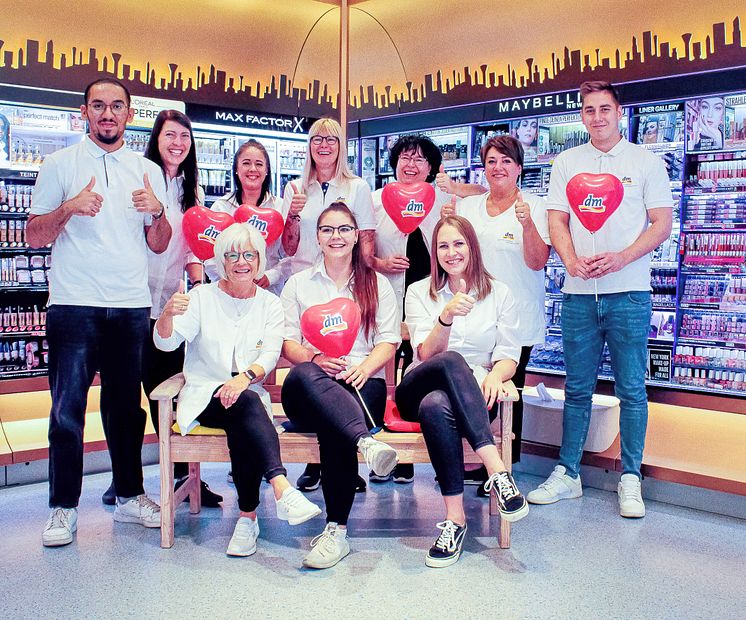 Teamfoto dm-Markt Stolberg-Atsch 2022