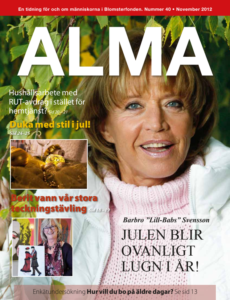 Blomsterfondens medlemstidning Alma, nummer 40