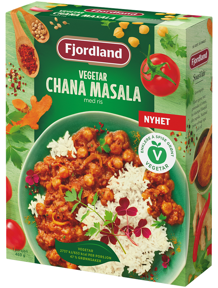 Fjordland SousVide Vegetar Chana Masala 460 g