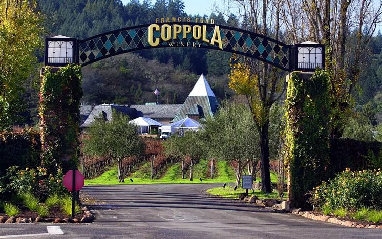 Francis Ford Coppola Winery entrance