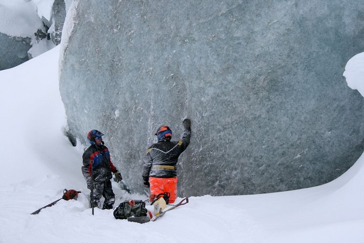 Glaciär på Vildmarksmässan