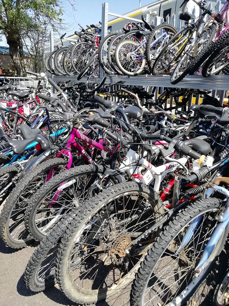 Abandoned bikes at Horsham depot