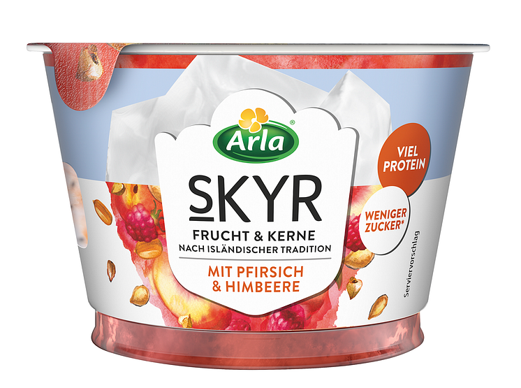 Arla Skyr Frucht & Kerne - Pfirsich & Himbeere