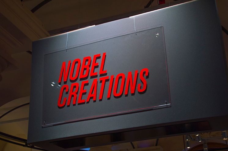 Grafisk profil till utställningen Nobel Creations