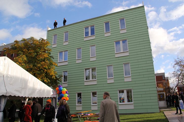Nya studentbostäder på Lappkärrsberget i Stockholm