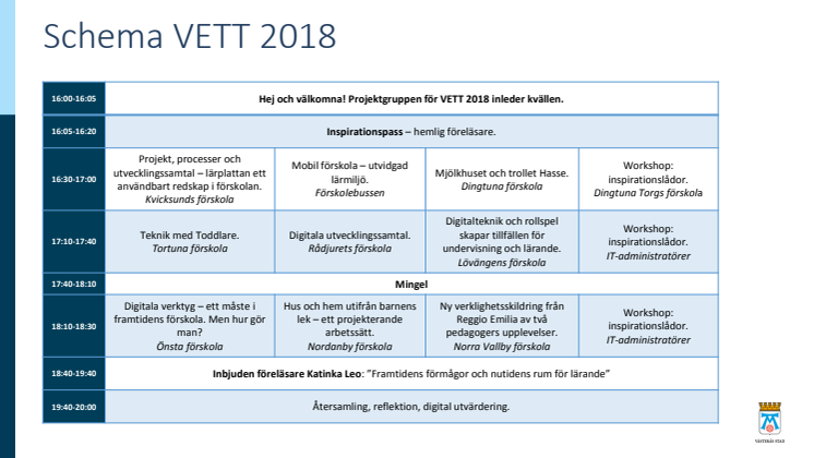 Schema VETT 2018