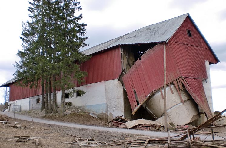 Frostskade på silo