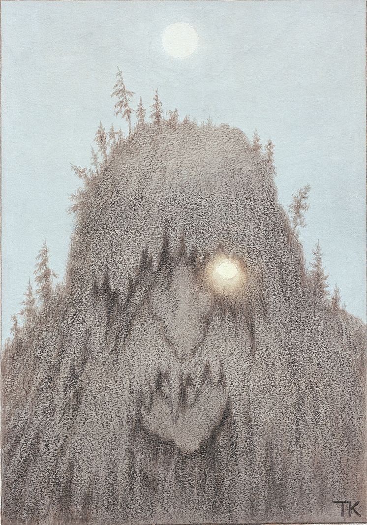 Theodor Kittelsen, «Skogtroll», ant. 1906. Foto: Nasjonalmuseet / Jacques Lathion 