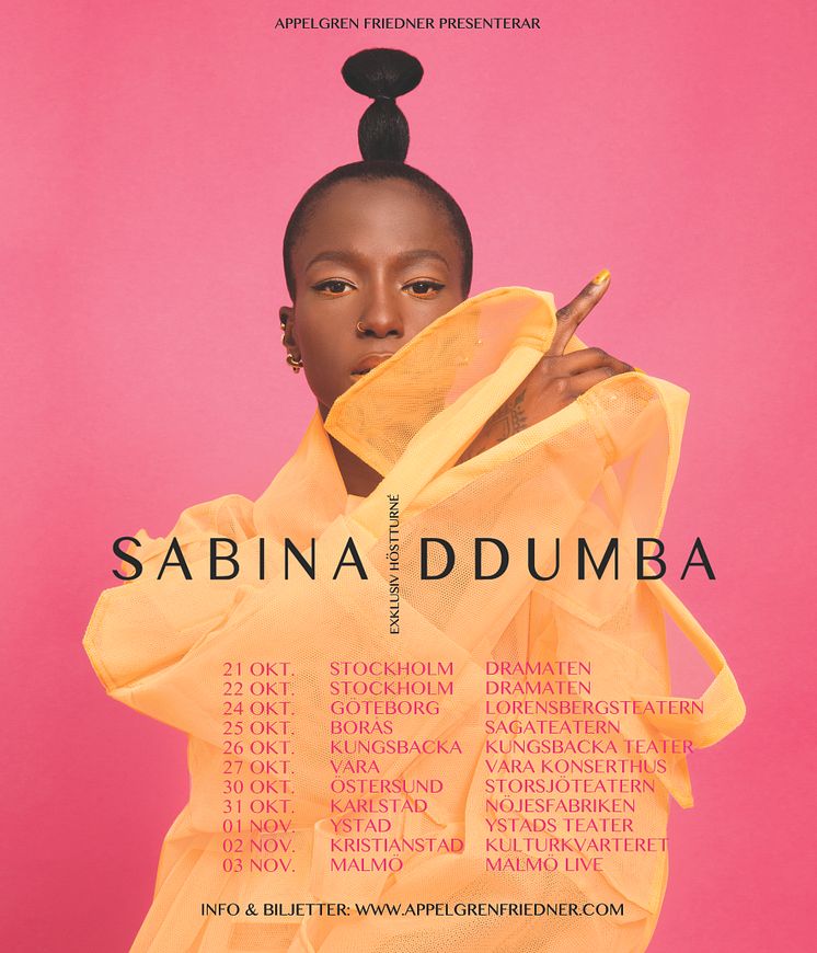 Sabina höstturné poster