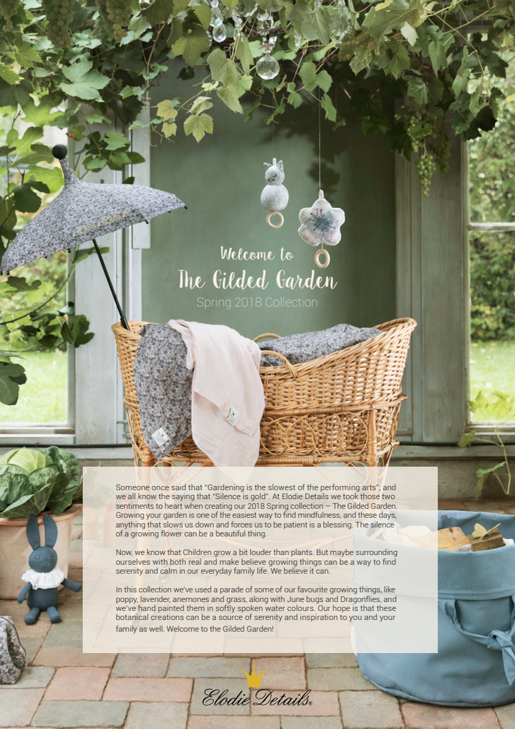 Welcome to "the Gilded Garden" Elodie Details Spring 2018 Collection