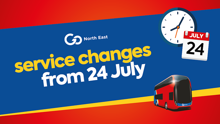 Service changes from 24 July