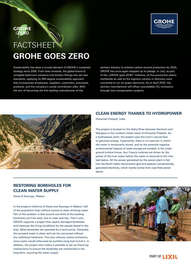 GROHE goes Zero