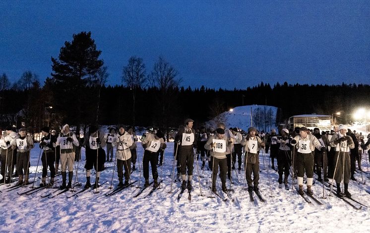 Jubileumsvasan starten vid Olnispa i Sälen