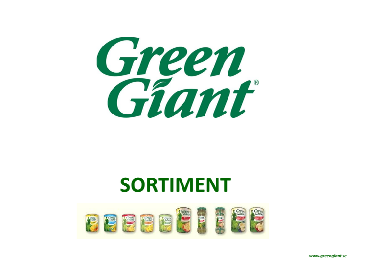 Green Giant Sortiment